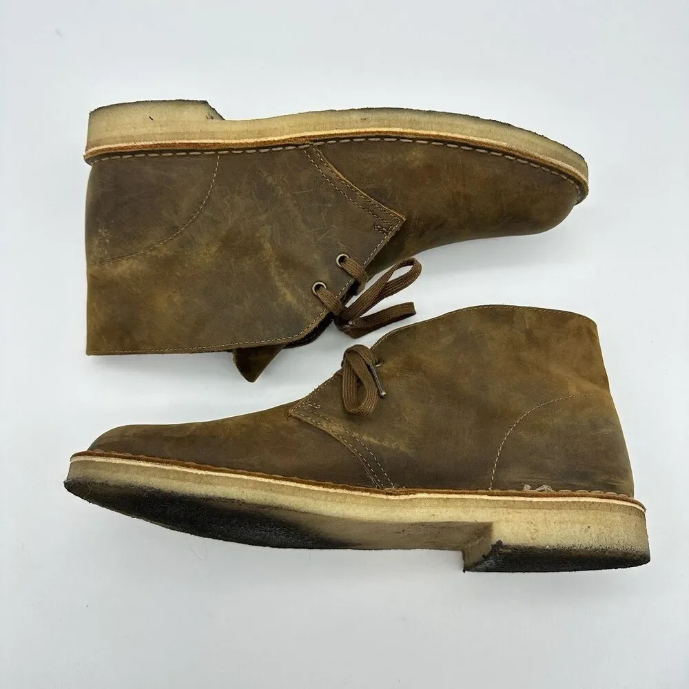 Clark’s Originals Desert Boot Mens Size 10.5 M Brown Leather Lace Up Chukka